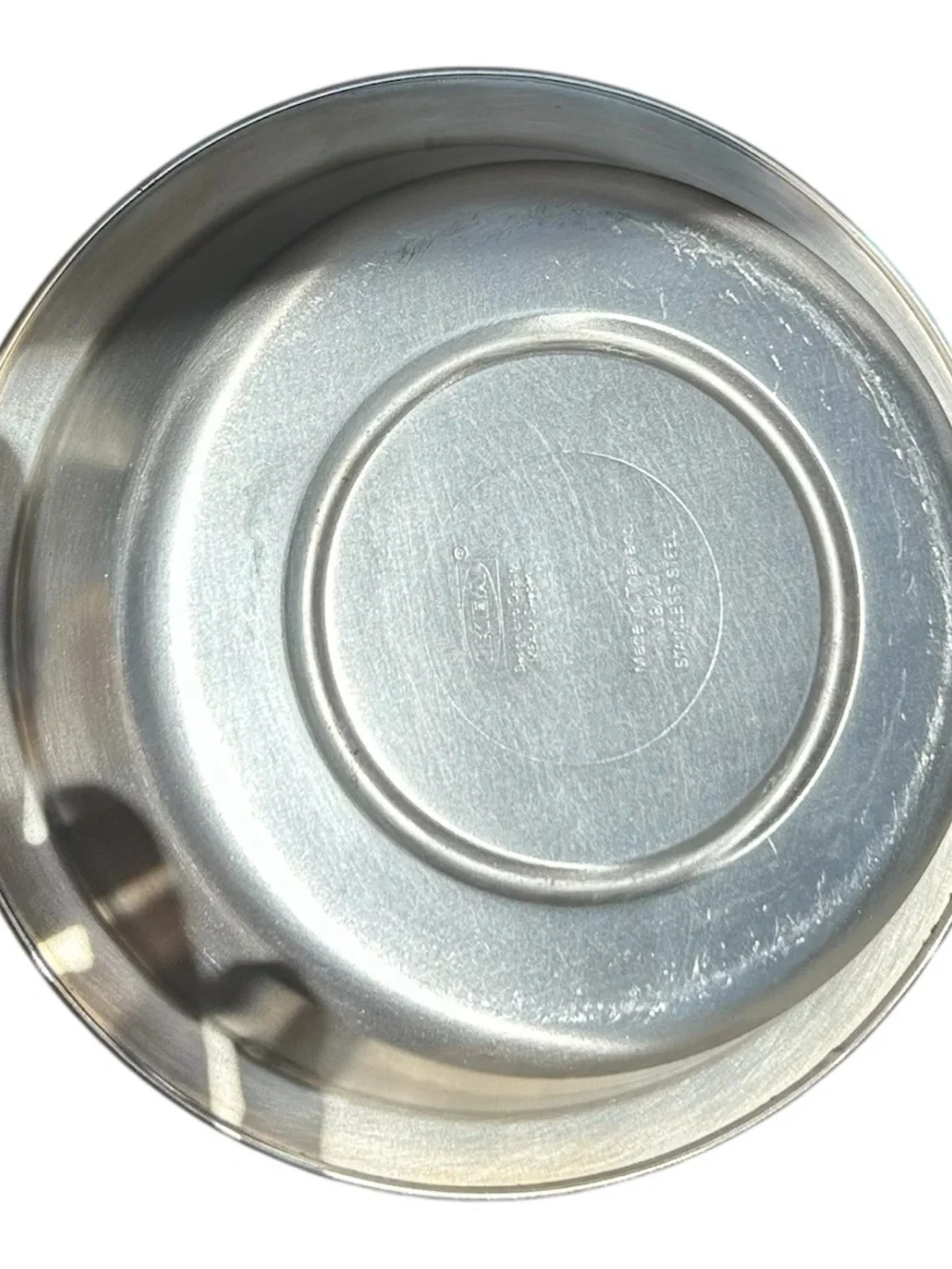 IKEA Stainless Steel Whistling Kettle with Yellow Handle and Spout Tip